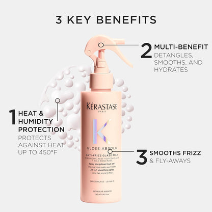 Glaze Milk Gloss Absolu Anti-Frizz Heat Protecting Spray