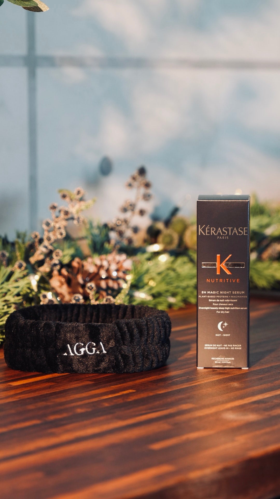 AGGA Hair Waves Band + Nutritive 8H Magic Night Sérum