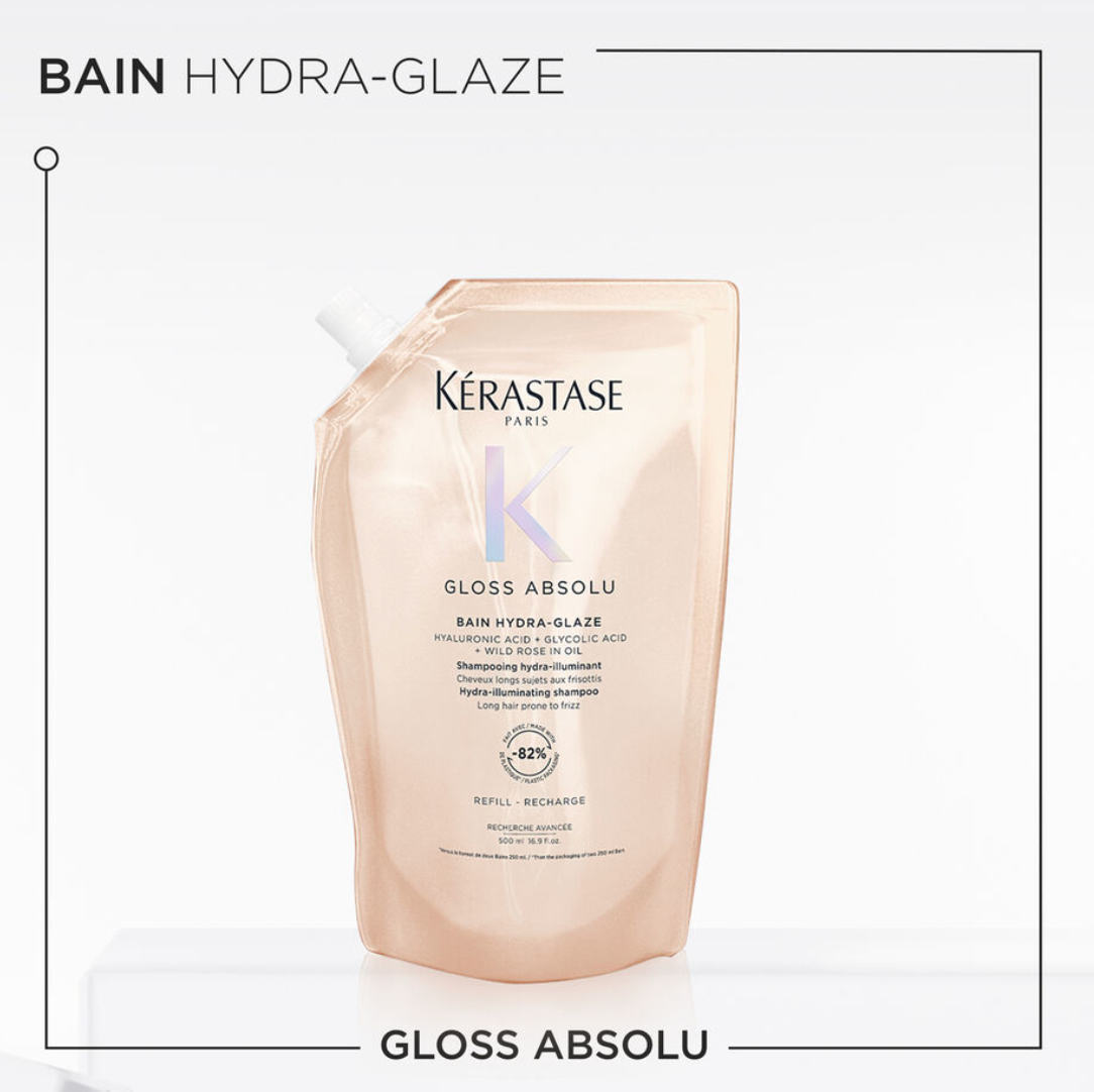 POUCH - Gloss Absolu Bain Hydra-Glaze Anti-Frizz Shampoo