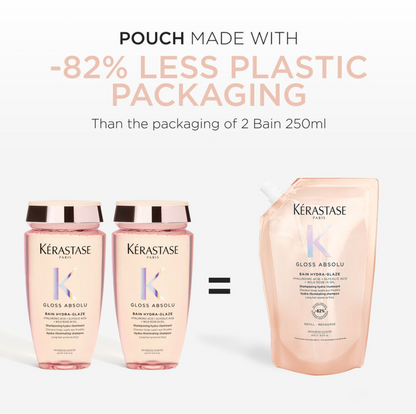 POUCH - Gloss Absolu Bain Hydra-Glaze Anti-Frizz Shampoo