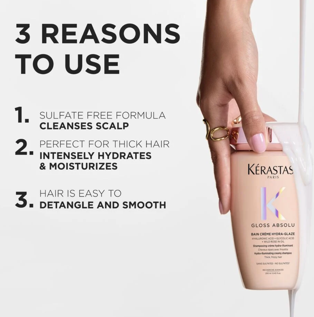 Gloss Absolu Bain Crème Hydra-Glaze Anti-Frizz Shampoo